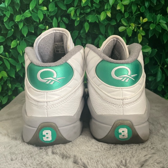 Reebok Question Mids green and white - Picture 1 of 7